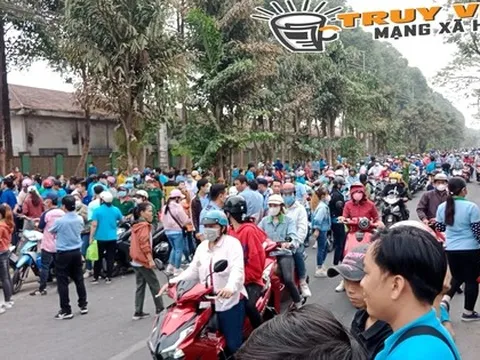 Thực hư hơn 1.500 người lao động ngừng việc đòi cải thiện bữa và thưởng lương tháng 13
