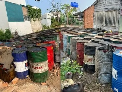 Bình Thuận: Bắt đối tượng thu gom hơn 22.500 lít nhớt thải nguy hại