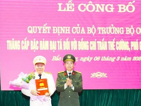 Phó Giám đốc Công an tỉnh Bắc Giang được thăng cấp