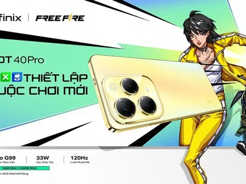 Gaming phone Infinix HOT 40 Series “thiết lập cuộc chơi mới” với sạc 33W, chip Helio G99 giá chỉ 4,29 triệu đồng