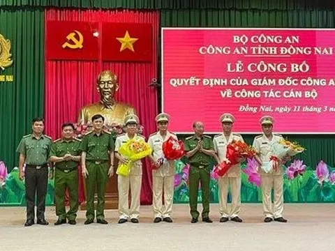 Công bố quyết định của Giám đốc Công an Đồng Nai điều động cán bộ