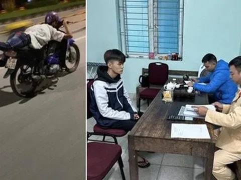 Hải Phòng: Bị xử lý vì hành vi nằm trên yên điều khiển xe gắn máy