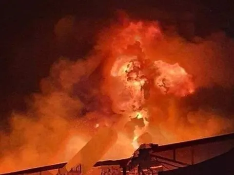 Vĩnh Phúc: Cháy lớn xưởng nhựa trong cụm công nghiệp