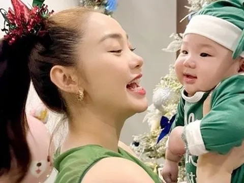 Minh Hằng khoe loạt ảnh siêu cưng của quý tử, nhận “bão” tim