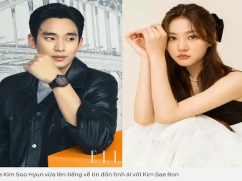 Phía Kim Soo Hyun chính thức lên tiếng về tin đồn hẹn hò Kim Sae Ron