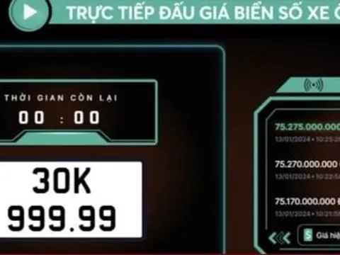 Sắp đấu giá lại nhiều biển số ô tô siêu đẹp bị bỏ cọc