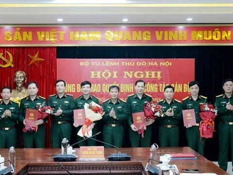 Bổ nhiệm Phó Chủ nhiệm Chính trị, Phó Tham mưu trưởng Bộ Tư lệnh, Chính ủy Sư đoàn Bộ binh