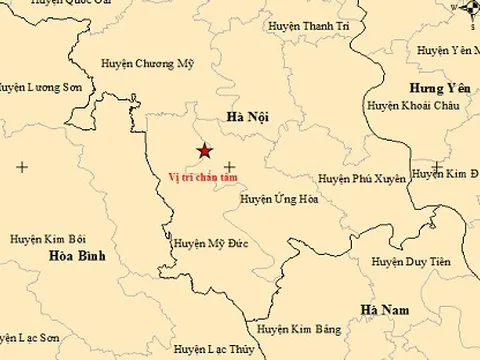 Xảy ra động đất 4 độ Richter tại huyện Mỹ Đức, Hà Nội