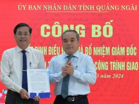Ban quản lý dự án Giao thông Quảng Ngãi có giám đốc mới