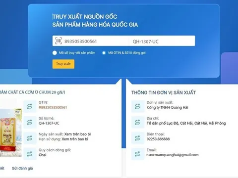 Dự kiến vận hành Cổng thông tin truy xuất nguồn gốc sản phẩm, hàng hóa quốc gia trong quý II/2024