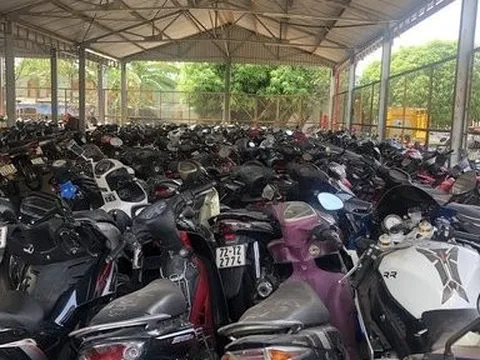 Công an Vũng Tàu tìm chủ sở hữu hàng trăm xe máy, ô tô quá hạn tạm giữ