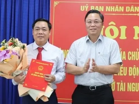 Sở Tài nguyên và Môi trường tỉnh Quảng Nam có giám đốc mới