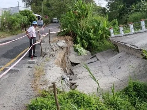 Kiên Giang: Sụt lún, sạt lở gây thiệt hại hơn 60 tỷ đồng