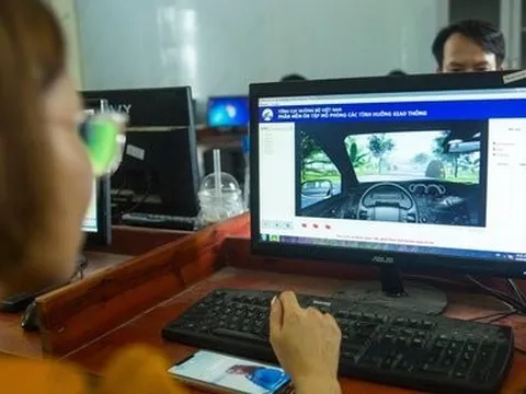 Từ 1/6, thi bằng lái xe hạng B2, C, D, E, F được học lý thuyết online