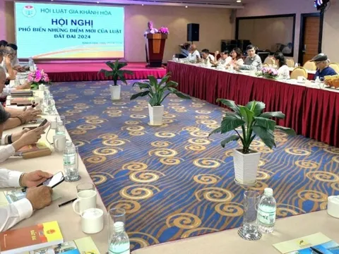 Hội Luật gia tỉnh Khánh Hòa tổ chức Hội nghị phổ biến những điểm mới của Luật Đất đai năm 2024
