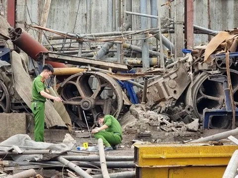 Hiện trường vụ nổ nhà máy giấy tại Bắc Ninh khiến một người tử vong