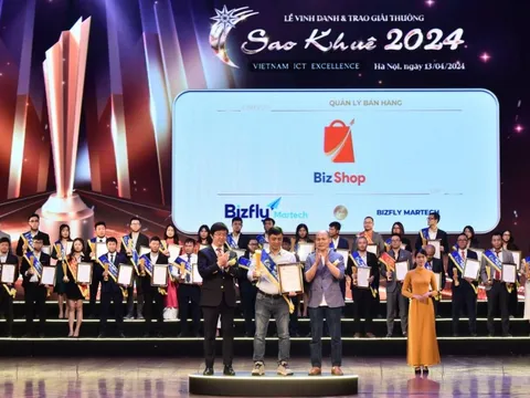 Giải pháp của Bizfly tiếp tục ghi danh tại Sao Khuê 2024