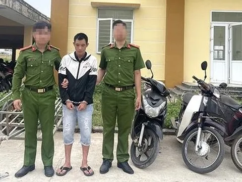 Bắt đối tượng gây ra 7 vụ trộm xe máy trong hơn một tháng