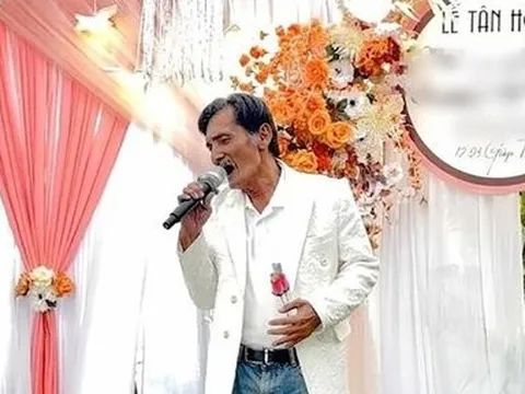 Hình ảnh nghệ sĩ Thương Tín bảnh bao ở đám cưới khiến nhiều người tò mò