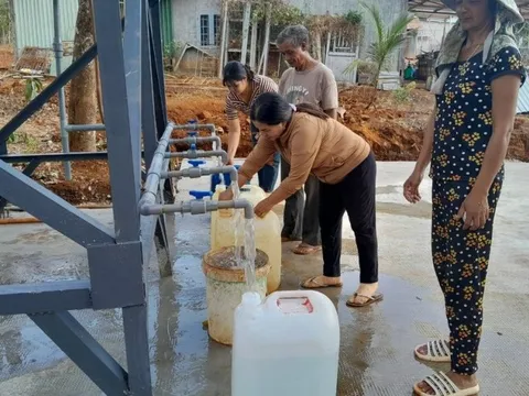 Bình Phước: Giếng khoan tập trung hỗ trợ người dân có nước sạch sinh hoạt