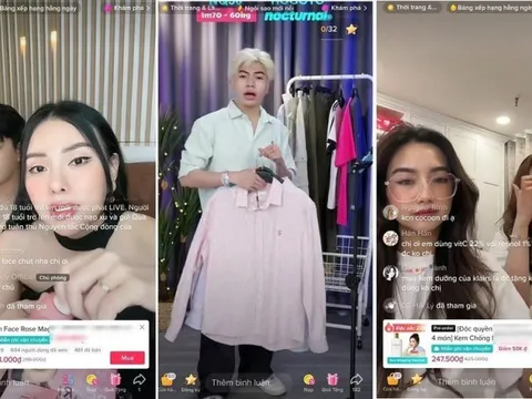 "Bùng nổ" mỗi tháng có 2,5 triệu phiên bán hàng livestream tại Việt Nam