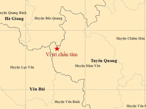 Xảy ra động đất 4 độ Richter tại Tuyên Quang