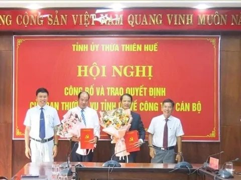 Huế: Giám đốc Sở Nội vụ kiêm nhiệm thêm Phó Trưởng ban Tổ chức Tỉnh uỷ