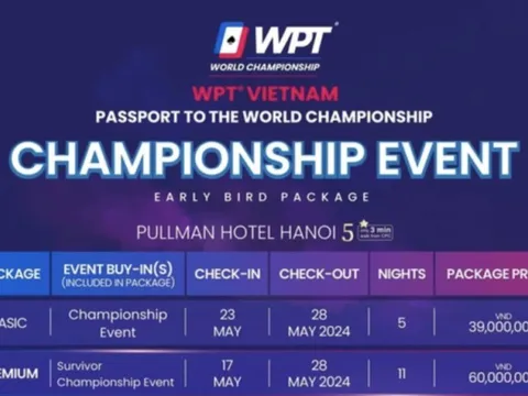 Đang xem xét thông tin giải poker dự kiến tổ chức được ở Hà Nội