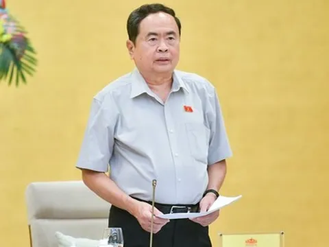 Phó chủ tịch Thường trực Trần Thanh Mẫn phát biểu khai mạc phiên họp của Ủy ban Thường vụ QH