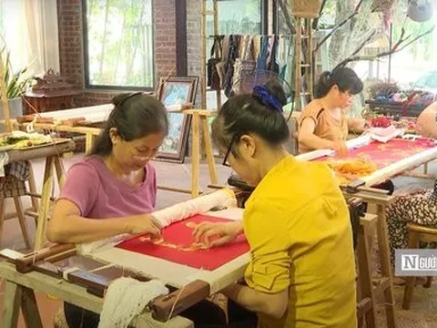 Làng nghề thêu ren Ninh Bình: Hòa nhịp giữa truyền thống và sáng tạo