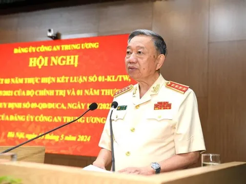 Bộ trưởng Bộ Công an Tô Lâm: Quán triệt phương châm "trên làm gương mẫu mực, dưới tích cực làm theo"