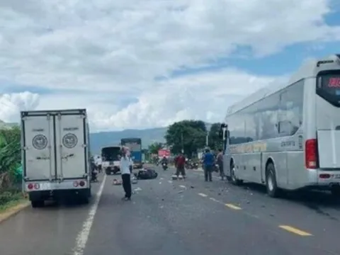 Gia Lai: Tai nạn liên hoàn làm 2 người tử vong