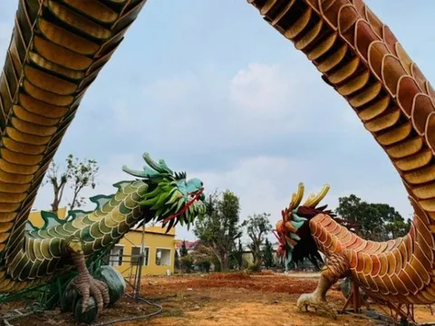Lâm Đồng: Doanh nghiệp bị xử phạt vì dựng mô hình rồng không phép