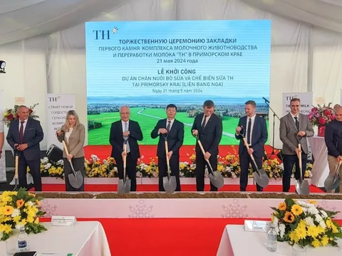 Tập đoàn TH khởi công dự án sữa tại Viễn Đông – Liên bang Nga