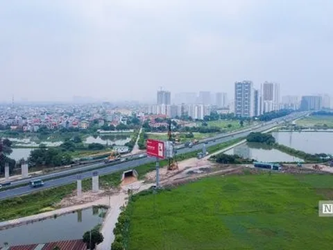 Đường nối cao tốc Pháp Vân - Cầu Giẽ tới vành đai 3 sau 1 năm thi công