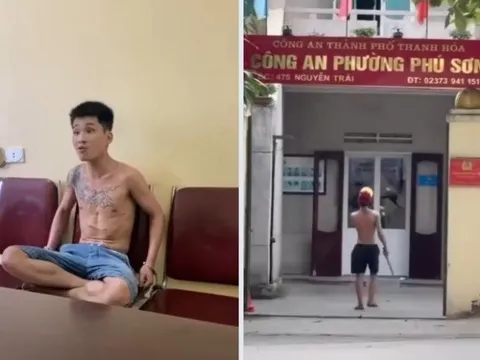 Khống chế đối tượng cầm gậy xông vào trụ sở công an phường gây rối