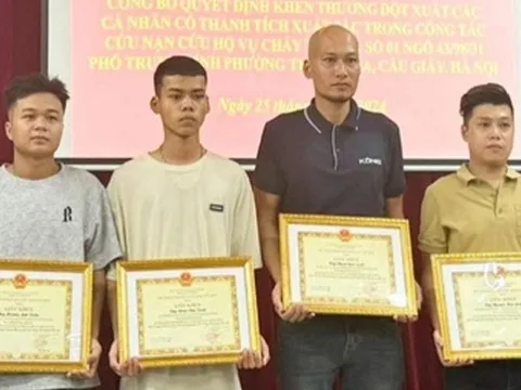 Thủ tướng gửi thư khen hành động dũng cảm cứu nạn nhân mắc kẹt trong đám cháy ở phố Trung Kính