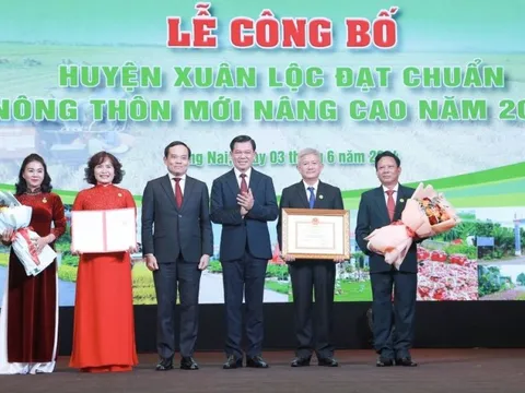 Đồng Nai: Huyện Xuân Lộc đạt chuẩn nông thôn mới nâng cao