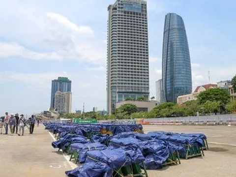 Cận cảnh trận địa pháo hoa quốc tế Đà Nẵng trước giờ "khai hỏa"