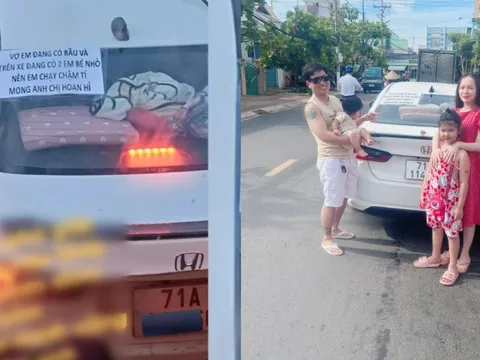 Tờ giấy lạ dán phía sau ô tô khiến người đi đường sửng sốt, không nỡ trách: Chủ xe tiết lộ lí do