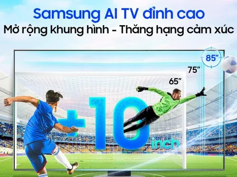 Tận hưởng Euro với TV cỡ lớn 75-85 inch mang “trí thông minh" AI