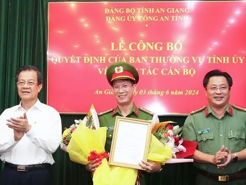 Chỉ định, điều động, bổ nhiệm cán bộ ở công an 4 tỉnh