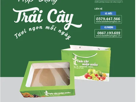 Hộp đựng hoa quả, hộp đựng trái cây - tạo thương hiệu, tăng doanh thu