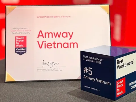 Amway Việt Nam hai năm liên tiếp đứng top nơi làm việc xuất sắc hàng đầu Việt Nam 2026